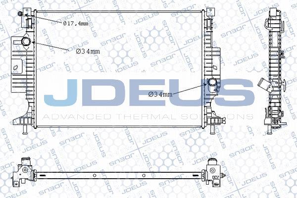 Jdeus M-0120660 - Radiators, Motora dzesēšanas sistēma ps1.lv