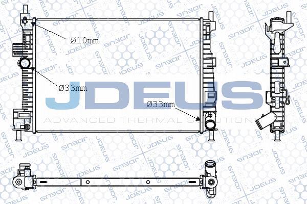 Jdeus M-0120800 - Radiators, Motora dzesēšanas sistēma ps1.lv