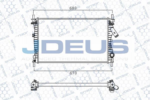 Jdeus M-0120270 - Radiators, Motora dzesēšanas sistēma ps1.lv