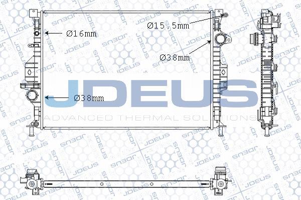 Jdeus M-0120710 - Radiators, Motora dzesēšanas sistēma ps1.lv