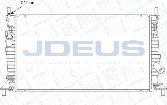 Jdeus M-0121140 - Radiators, Motora dzesēšanas sistēma ps1.lv