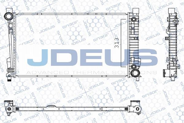 Jdeus M-0170550 - Radiators, Motora dzesēšanas sistēma ps1.lv