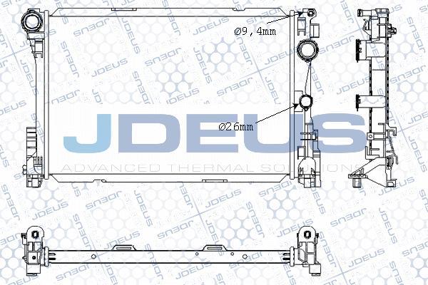 Jdeus M-0171240 - Radiators, Motora dzesēšanas sistēma ps1.lv