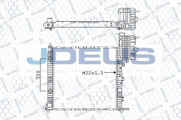 Jdeus M-0171220 - Radiators, Motora dzesēšanas sistēma ps1.lv