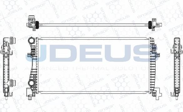 Jdeus M-0300580 - Radiators, Motora dzesēšanas sistēma ps1.lv