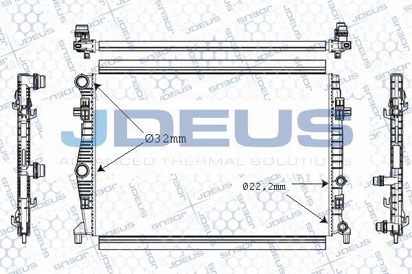 Jdeus M-0300660 - Radiators, Motora dzesēšanas sistēma ps1.lv
