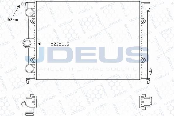 Jdeus M-0300330 - Radiators, Motora dzesēšanas sistēma ps1.lv