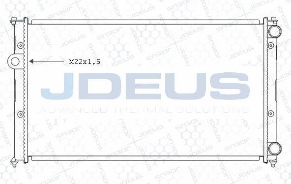 Jdeus M-0250051 - Radiators, Motora dzesēšanas sistēma ps1.lv