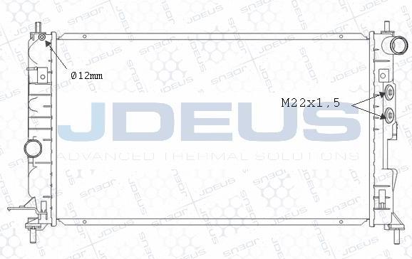 Jdeus M-0200681 - Radiators, Motora dzesēšanas sistēma ps1.lv