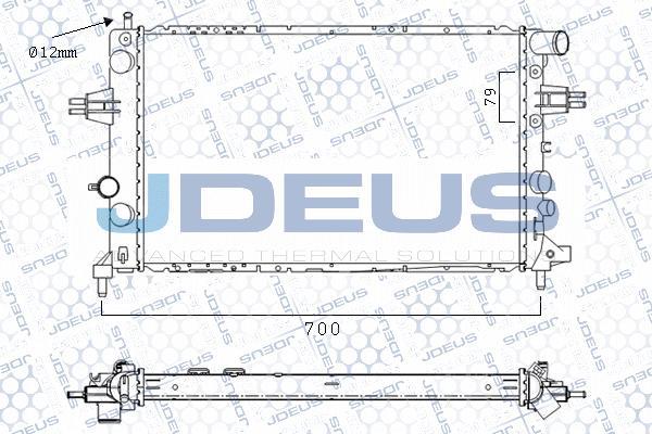 Jdeus M-0200780 - Radiators, Motora dzesēšanas sistēma ps1.lv