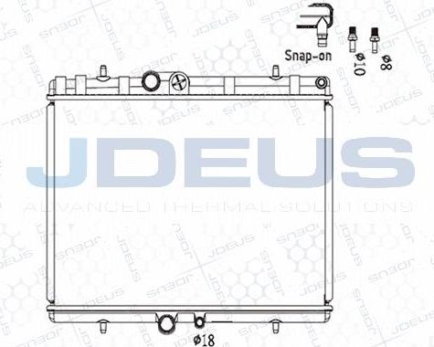 Jdeus M-0210400 - Radiators, Motora dzesēšanas sistēma ps1.lv