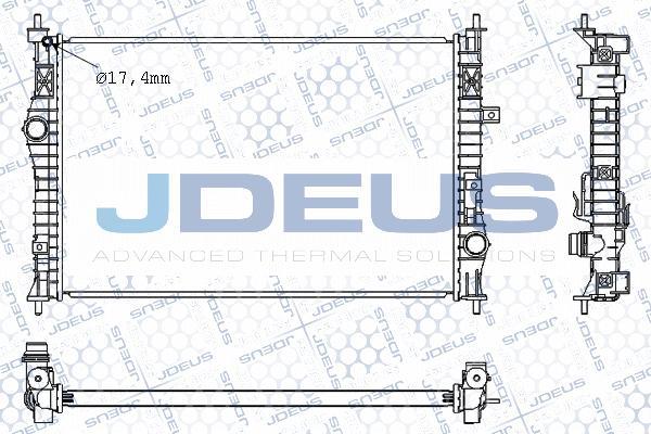 Jdeus M-0210610 - Radiators, Motora dzesēšanas sistēma ps1.lv