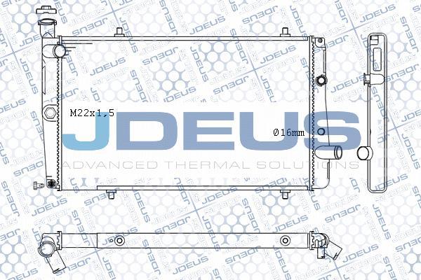 Jdeus M-0210070 - Radiators, Motora dzesēšanas sistēma ps1.lv