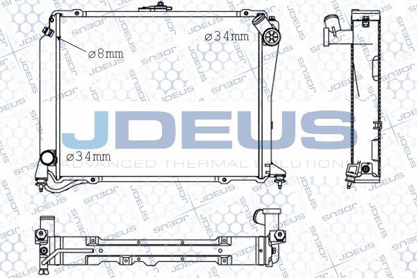Jdeus M-0280340 - Radiators, Motora dzesēšanas sistēma ps1.lv