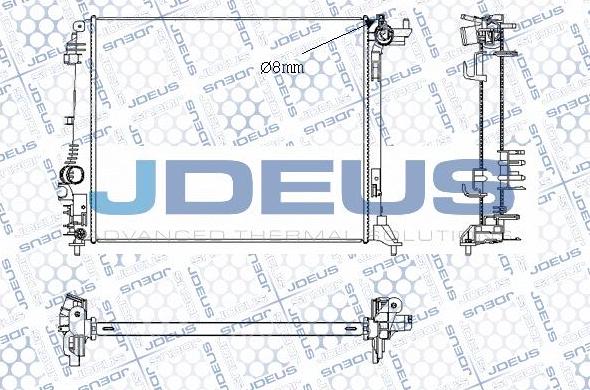 Jdeus M-0231380 - Radiators, Motora dzesēšanas sistēma ps1.lv