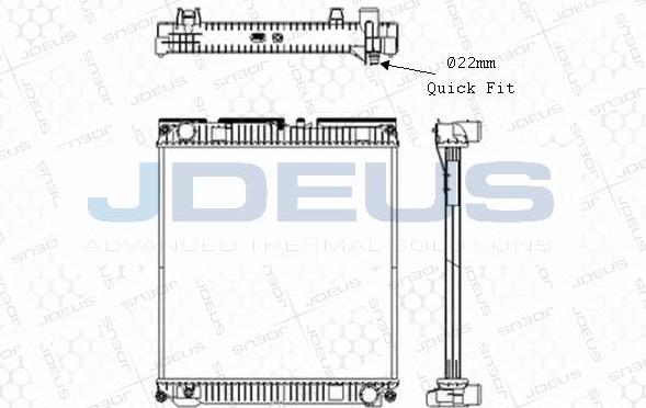 Jdeus M-1150150 - Radiators, Motora dzesēšanas sistēma ps1.lv