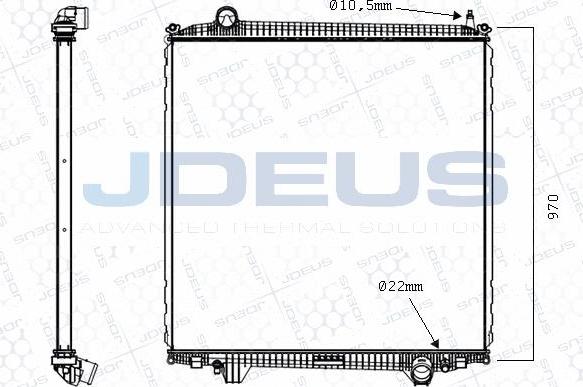 Jdeus M-1150110 - Radiators, Motora dzesēšanas sistēma ps1.lv