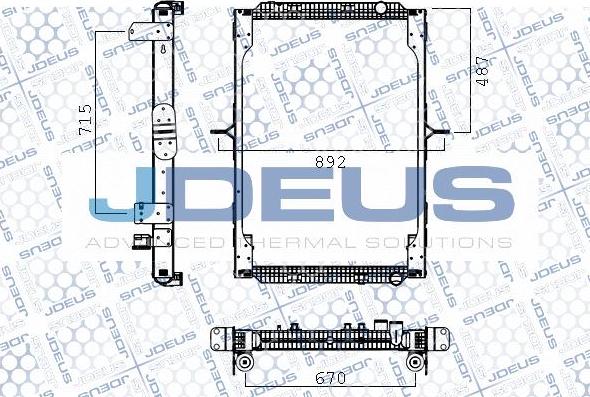 Jdeus M-1230130 - Radiators, Motora dzesēšanas sistēma ps1.lv