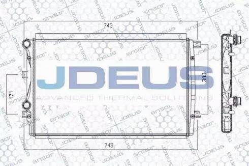 Jdeus RA0010301 - Radiators, Motora dzesēšanas sistēma ps1.lv