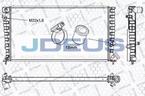 Jdeus RA0070130 - Radiators, Motora dzesēšanas sistēma ps1.lv