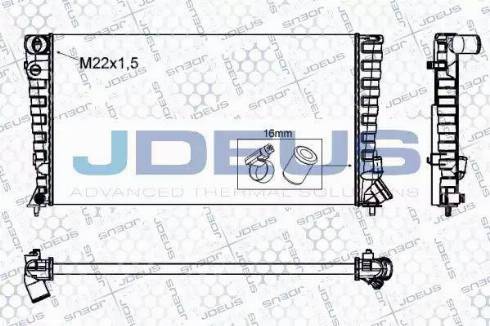 Jdeus RA0070200 - Radiators, Motora dzesēšanas sistēma ps1.lv