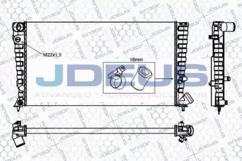 Jdeus RA0070210 - Radiators, Motora dzesēšanas sistēma ps1.lv