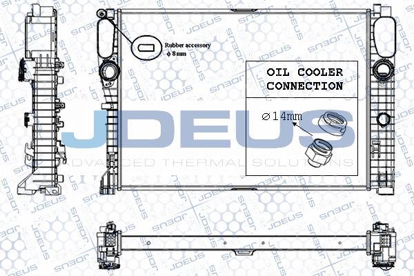 Jdeus RA0170970 - Radiators, Motora dzesēšanas sistēma ps1.lv