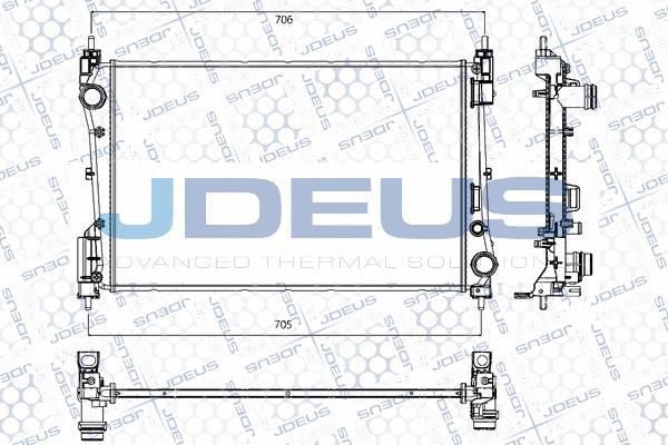 Jdeus RA0200931 - Radiators, Motora dzesēšanas sistēma ps1.lv