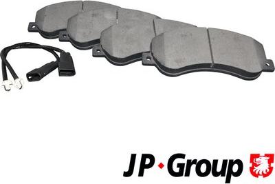 JP Group 1563600210 - Bremžu uzliku kompl., Disku bremzes ps1.lv