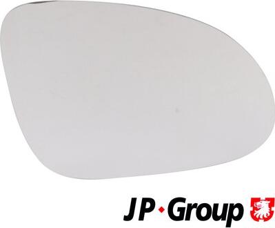 JP Group 1189304580 - Spoguļstikls, Ārējais atpakaļskata spogulis ps1.lv