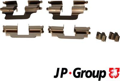 JP Group 1263650710 - Piederumu komplekts, Disku bremžu uzlikas ps1.lv