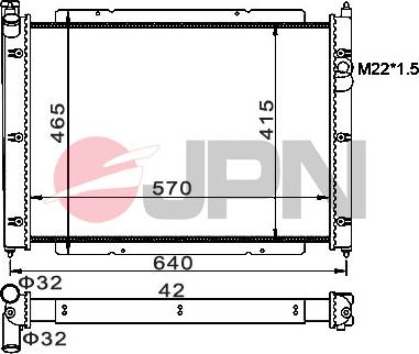 JPN 60C9059-JPN - Radiators, Motora dzesēšanas sistēma ps1.lv