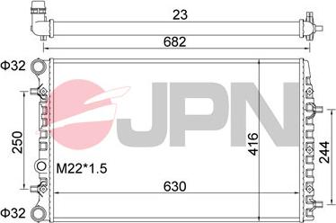 JPN 60C9056-JPN - Radiators, Motora dzesēšanas sistēma ps1.lv