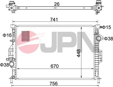 JPN 60C9014-JPN - Radiators, Motora dzesēšanas sistēma ps1.lv