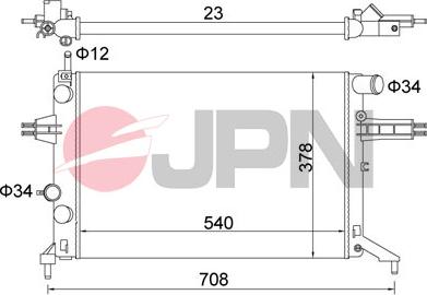 JPN 60C9032-JPN - Radiators, Motora dzesēšanas sistēma ps1.lv