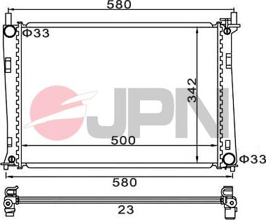 JPN 60C9026-JPN - Radiators, Motora dzesēšanas sistēma ps1.lv