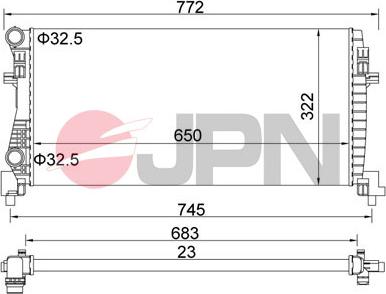 JPN 60C9070-JPN - Radiators, Motora dzesēšanas sistēma ps1.lv