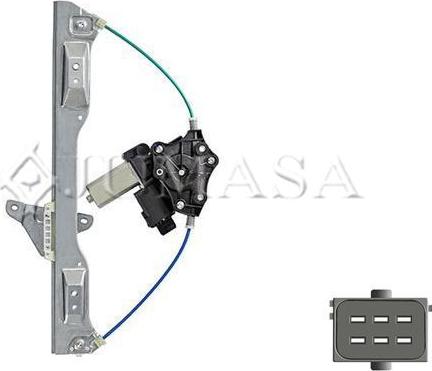 Jumasa ZR OPO93 L C - Stikla pacelšanas mehānisms ps1.lv