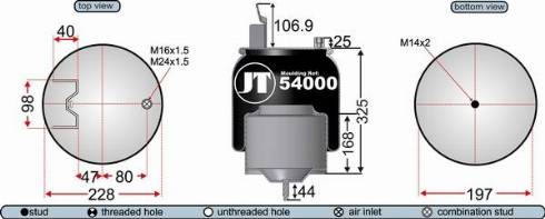 Juratek JAA54001 - Pneimoatsperes spilvens, Pneimopiekare ps1.lv