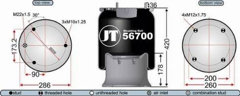 Juratek JAA56701 - Pneimoatsperes spilvens, Pneimopiekare ps1.lv