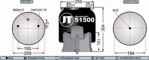 Juratek JAA51501 - Pneimoatsperes spilvens, Pneimopiekare ps1.lv