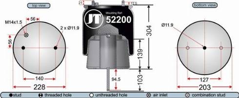 Juratek JAA52201 - Pneimoatsperes spilvens, Pneimopiekare ps1.lv