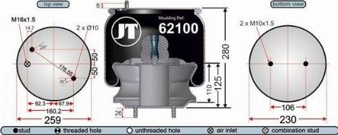 Juratek JAA62101 - Pneimoatsperes spilvens, Pneimopiekare ps1.lv