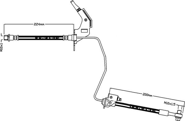 Juratek JBH1117R - Bremžu šļūtene ps1.lv