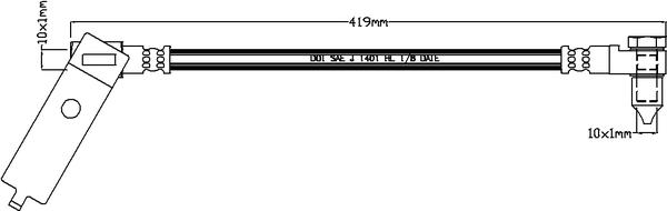 Juratek JBH1137L - Bremžu šļūtene ps1.lv