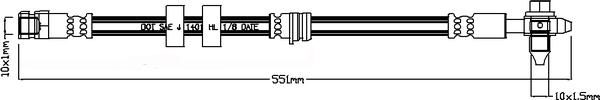 Juratek JBH1280 - Bremžu šļūtene ps1.lv