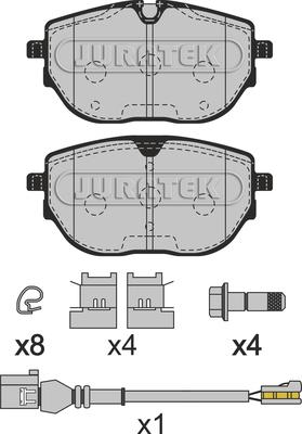 Juratek JCP4059 - Bremžu uzliku kompl., Disku bremzes ps1.lv