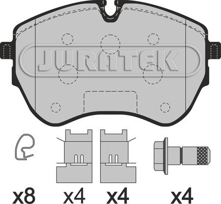 Juratek JCP8605 - Bremžu uzliku kompl., Disku bremzes ps1.lv