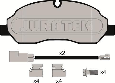 Juratek JCP8061 - Bremžu uzliku kompl., Disku bremzes ps1.lv