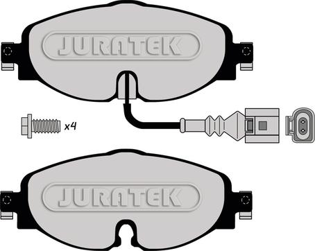 Juratek JCP8148 - Bremžu uzliku kompl., Disku bremzes ps1.lv